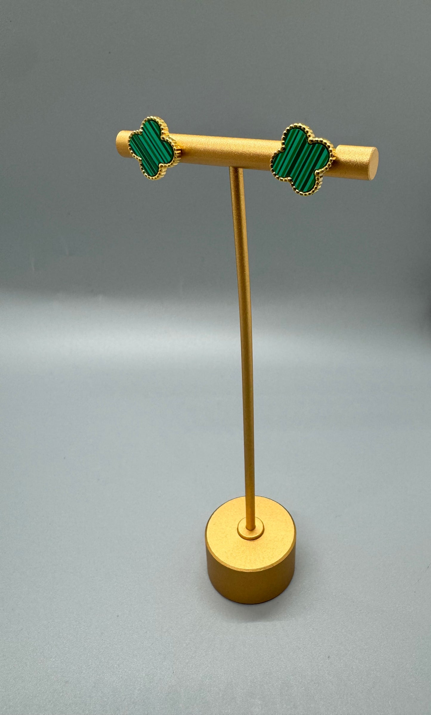 EARRING CLOVER GREEN