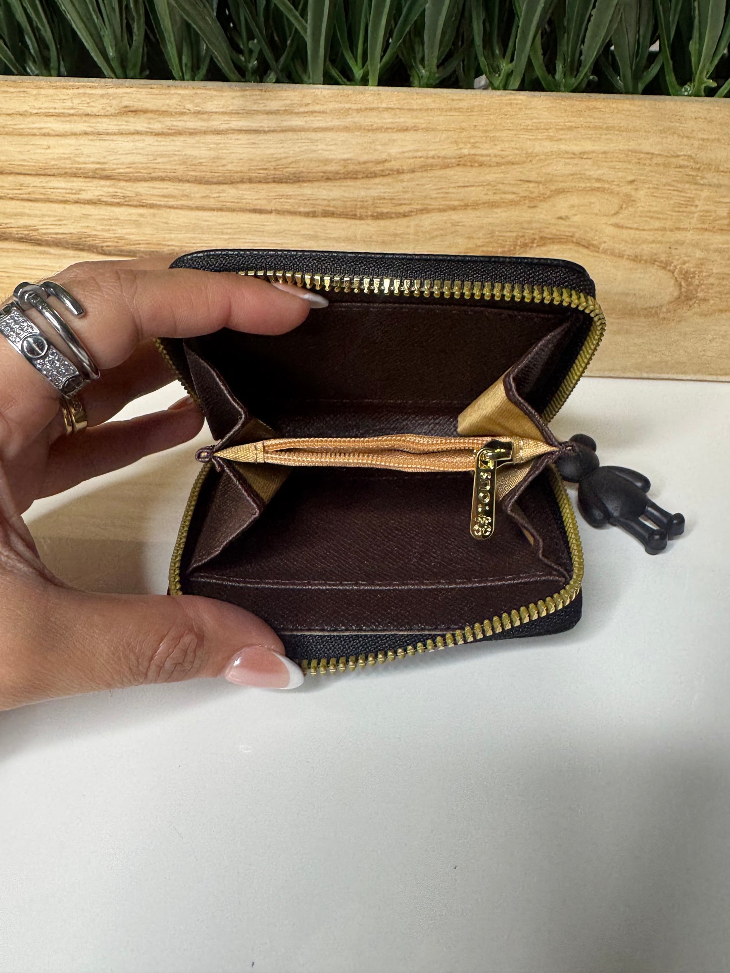 CARDHOLDER BEAR BLACK