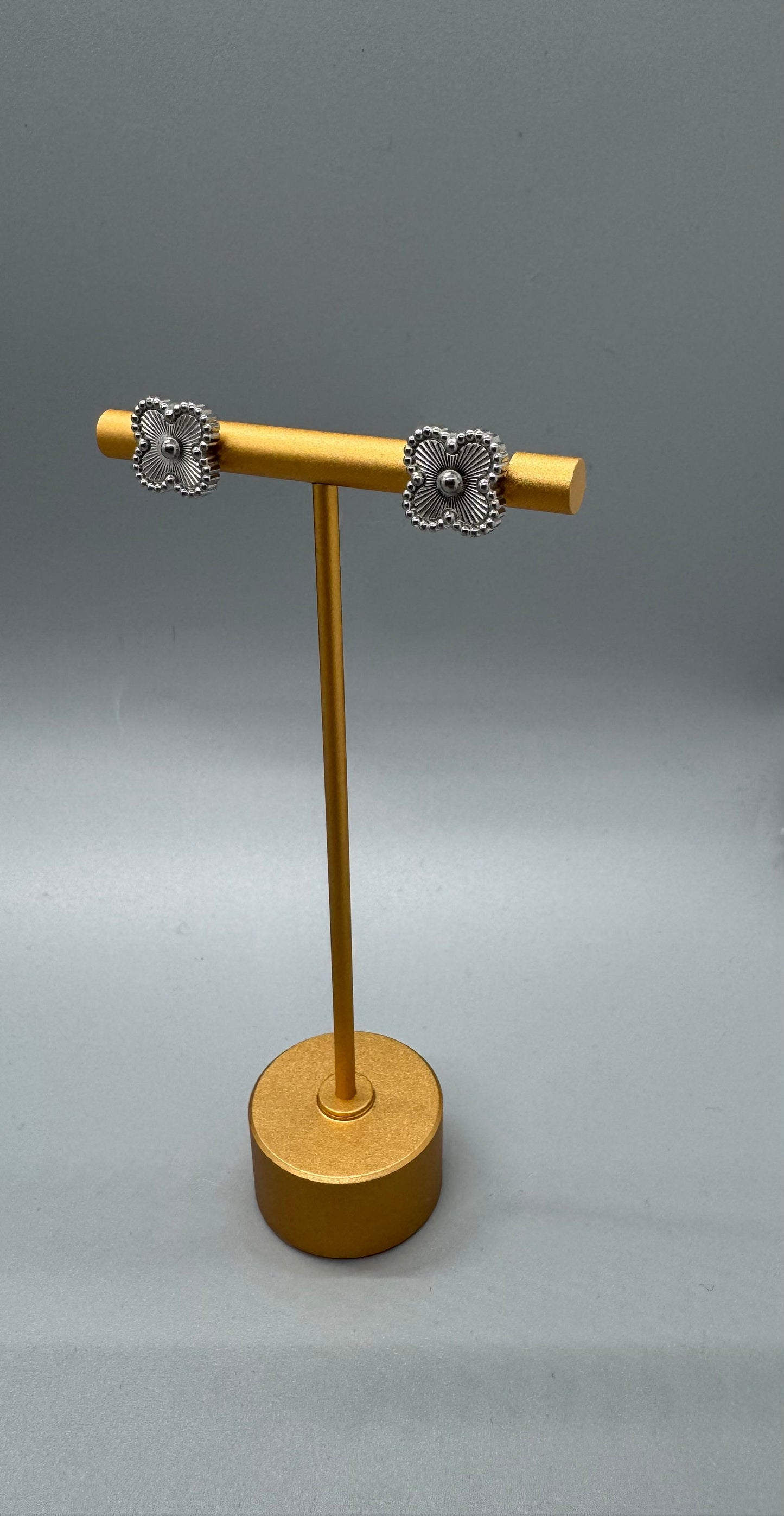 EARRING CLOVER SILVER