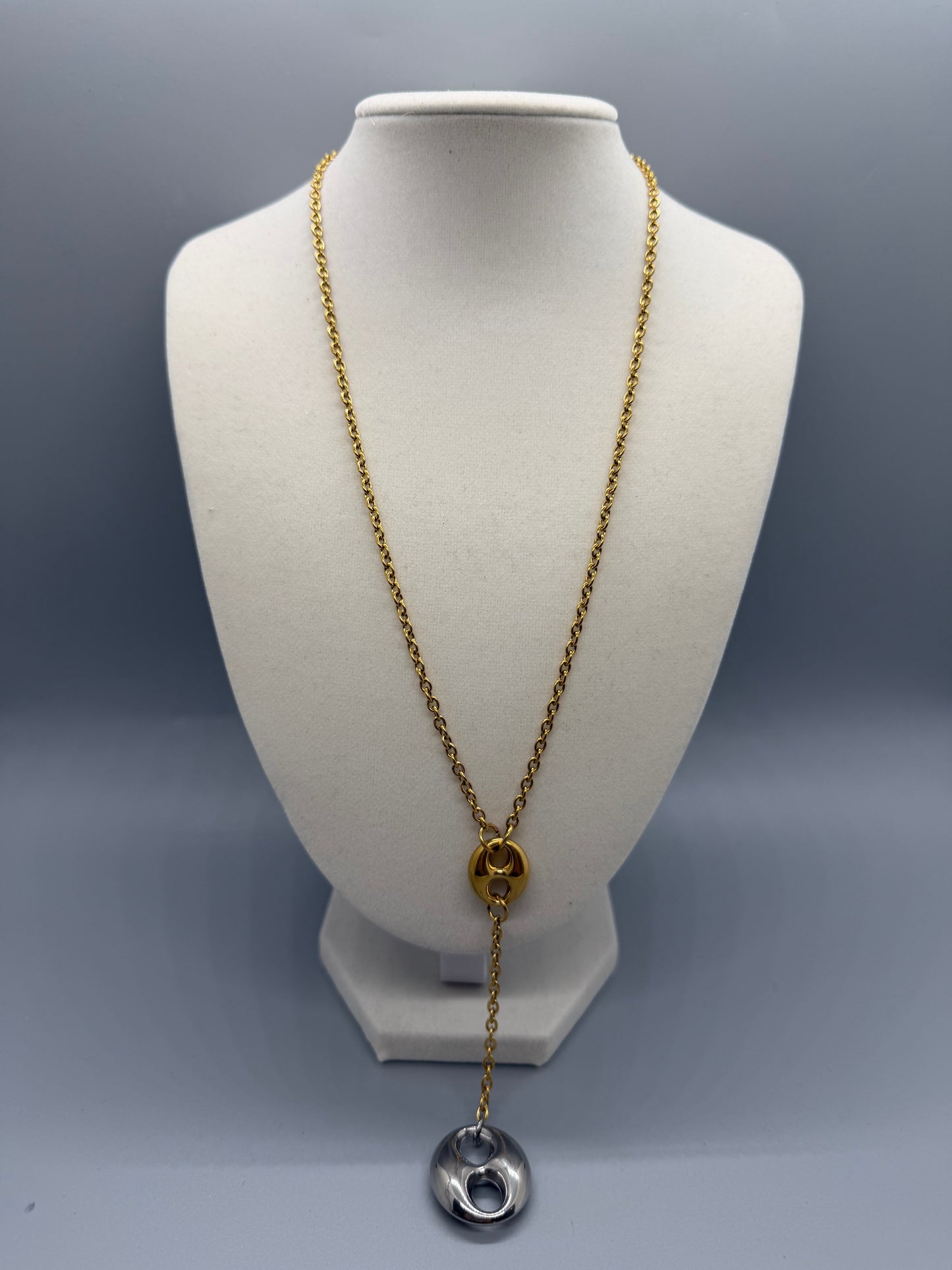 NECKLACE DOUBLE TONE CORBATIN