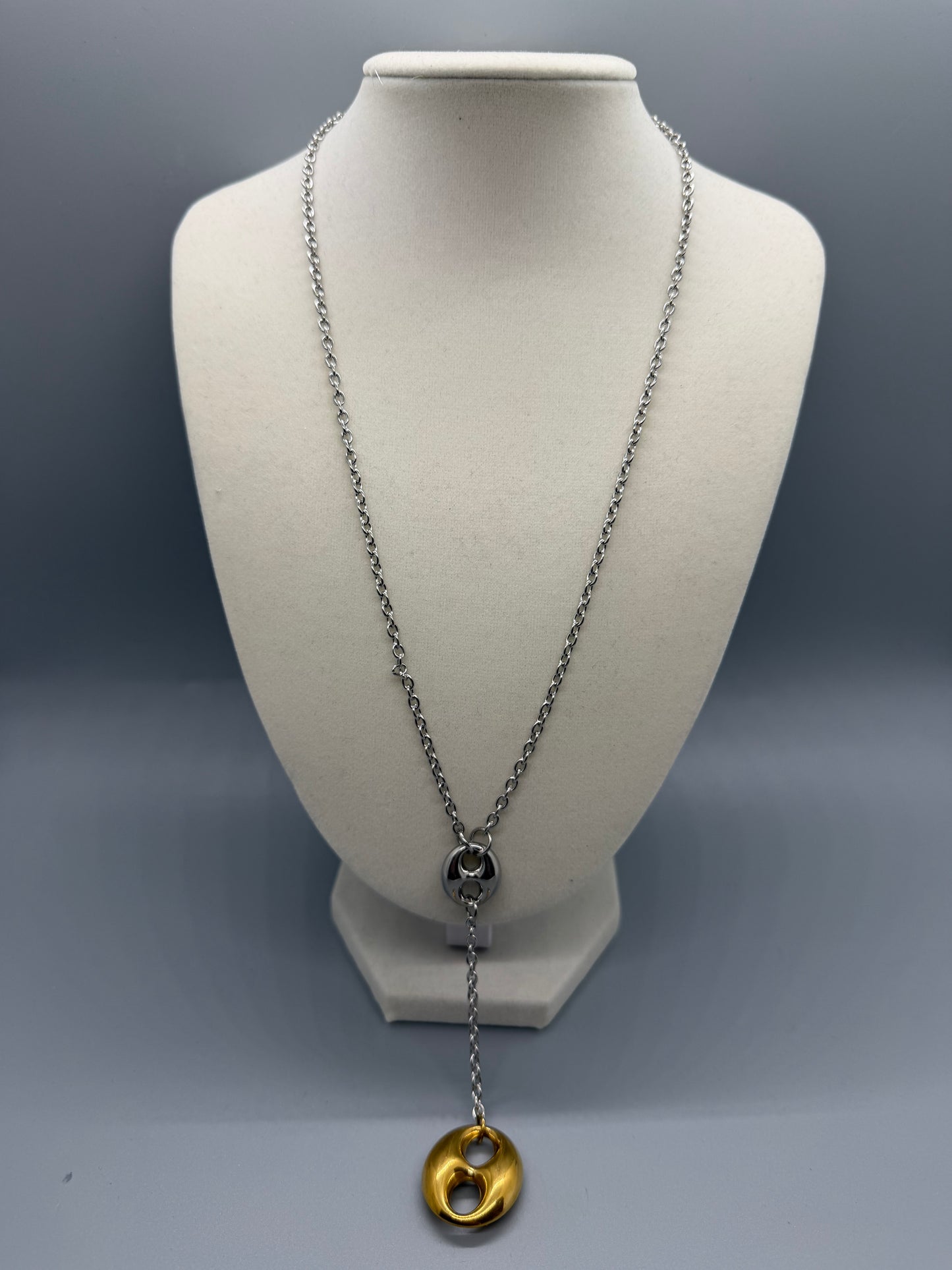 NECKLACE DOUBLE TONE CORBATIN