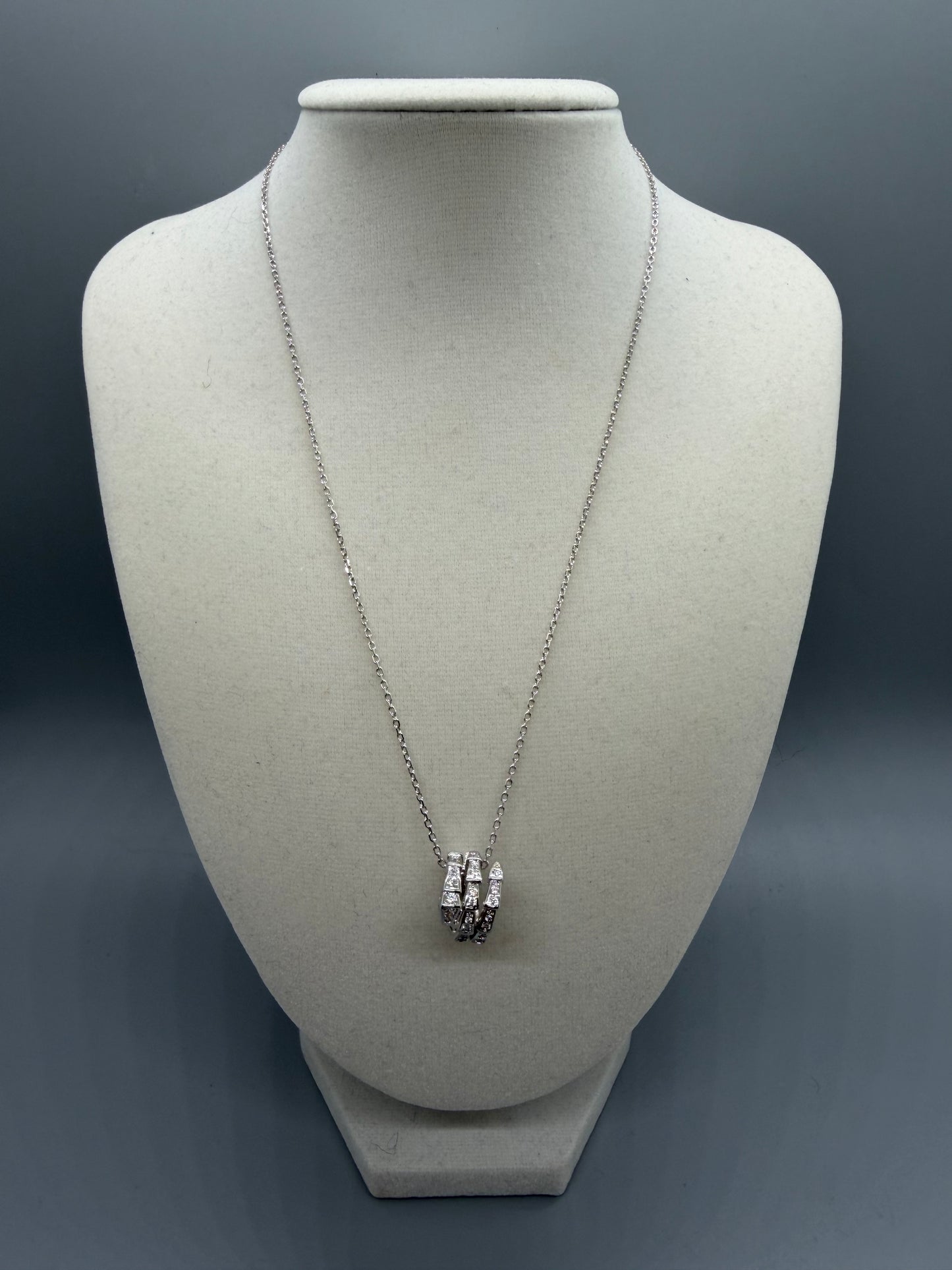 NECKLACE SERPENTI BVL SILVER