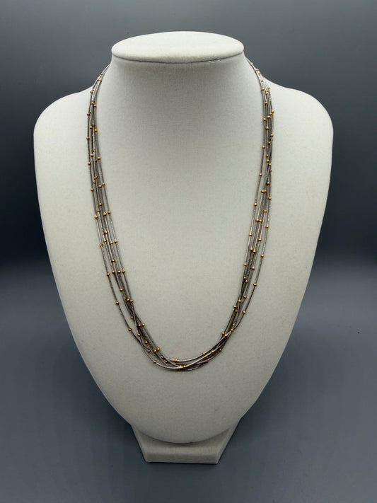 NECKLACE DOUBLE TONE MULTI