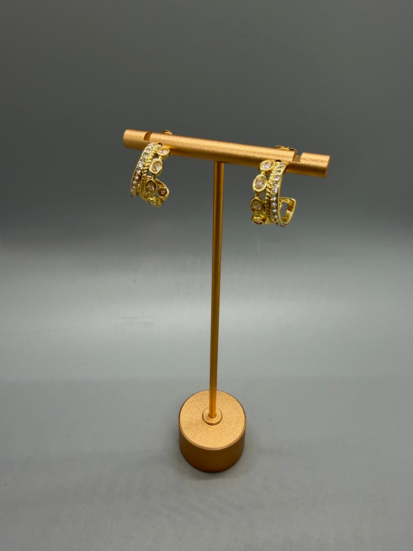 EARRINGS HOOPS BRILLIANTS KARL