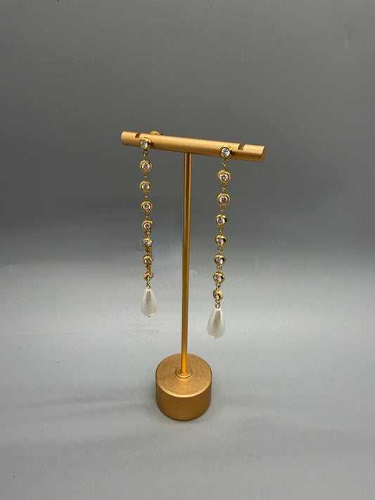 EARRINGS PEARLS AND BRILLIANTS