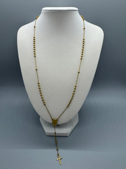 NECKLACE ROSARIO GOLD UNISEX