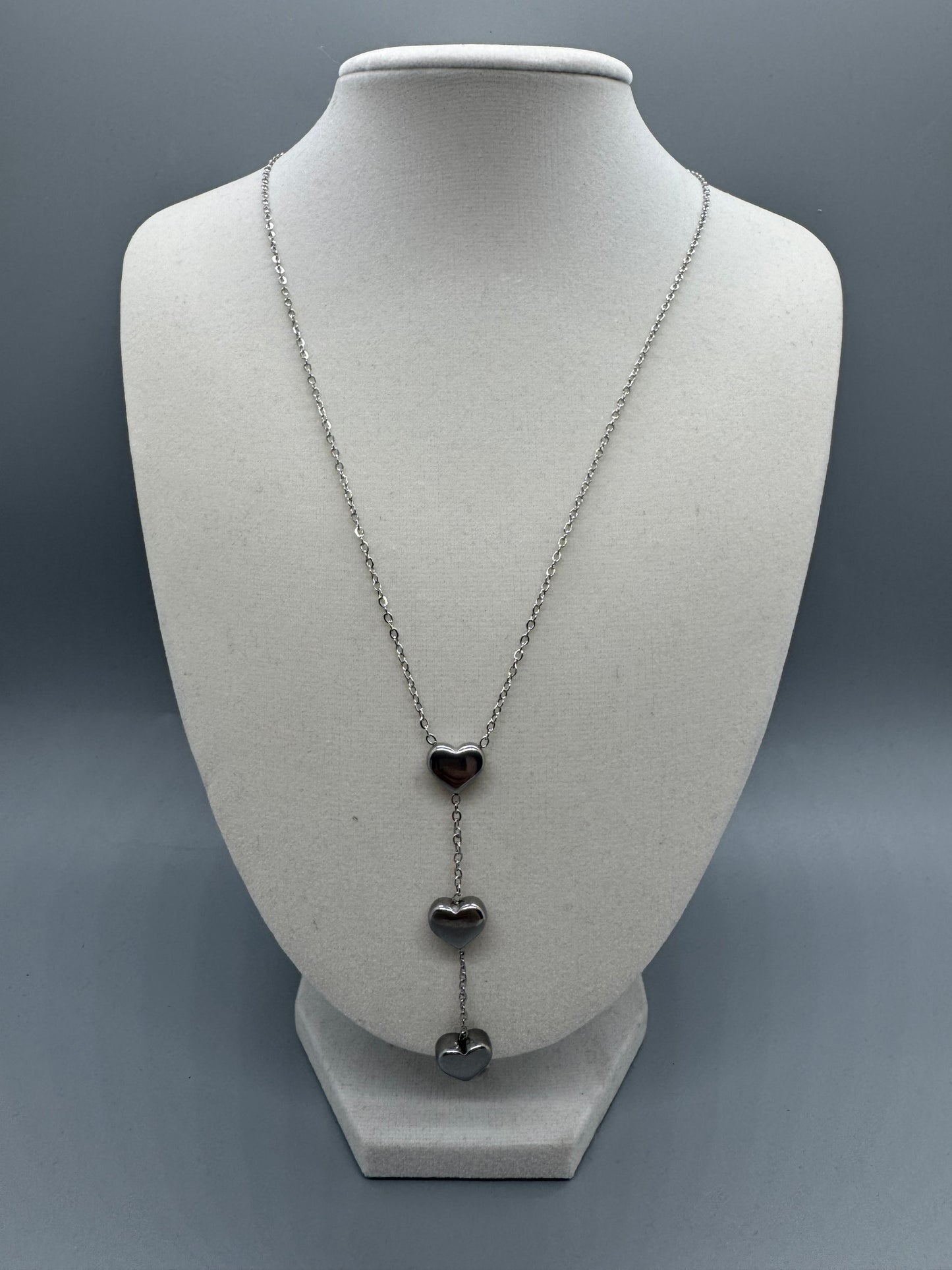 NECKLACE HEART SILVER