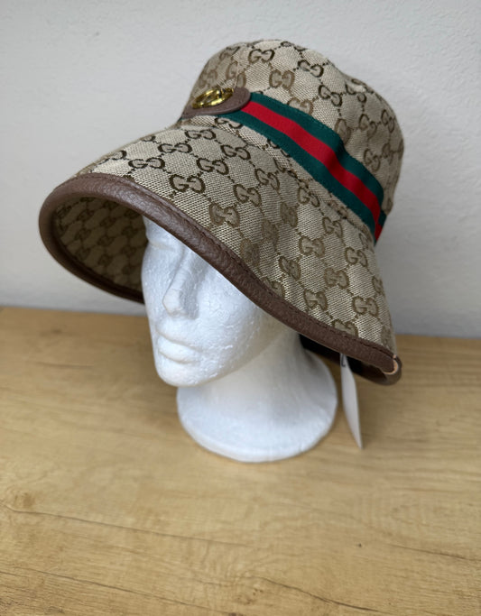 BUCKET HAT KHAKI GG