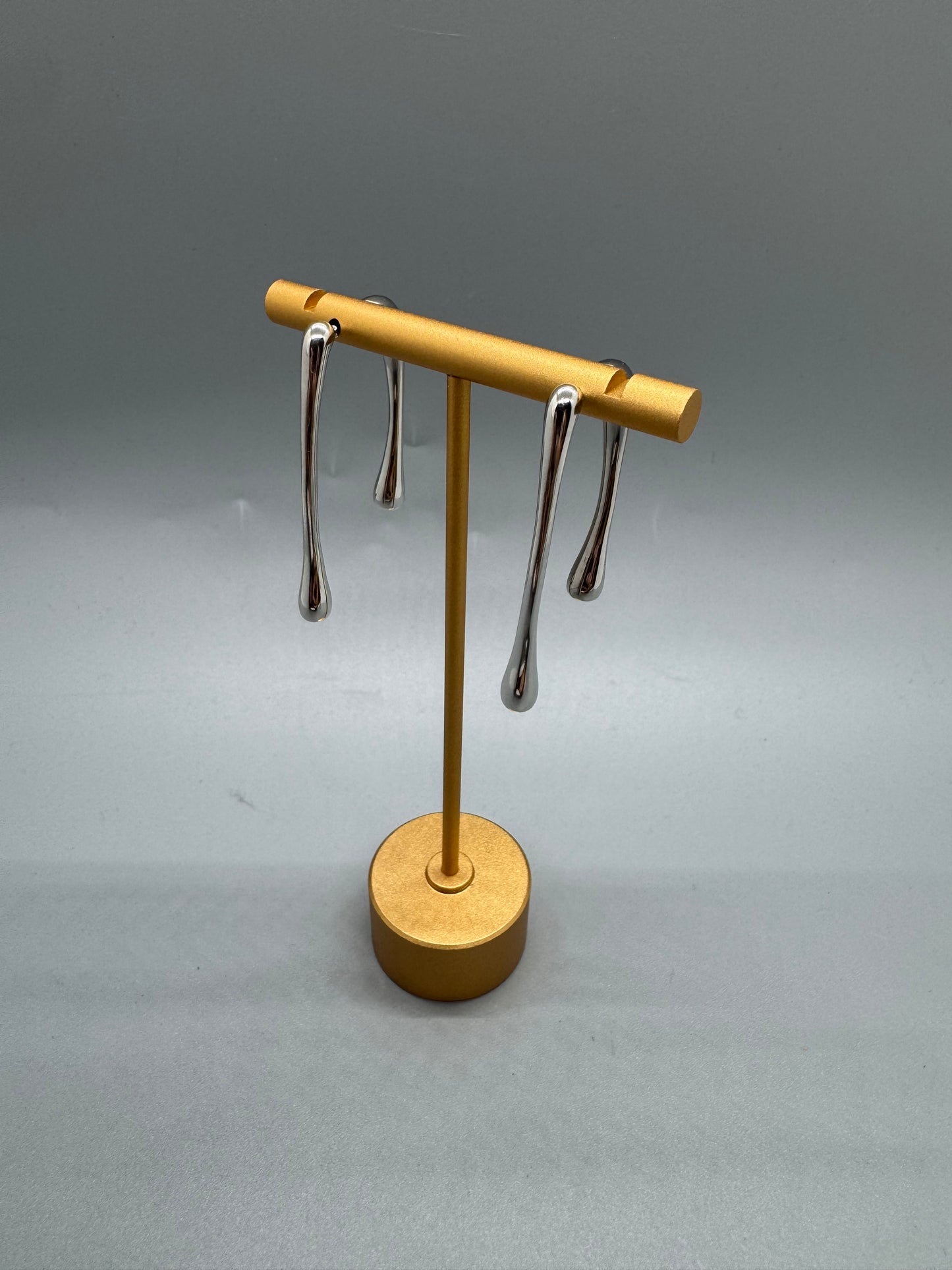 EARRING TEARS SILVER