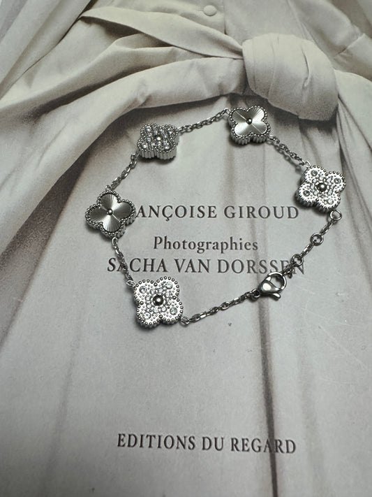 BRACELET CLOVER SILVER